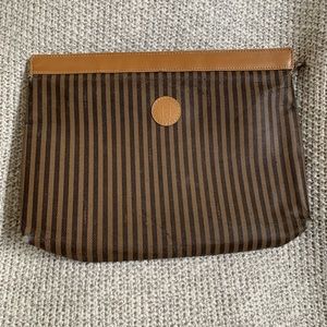 Fendi Zip Clutch